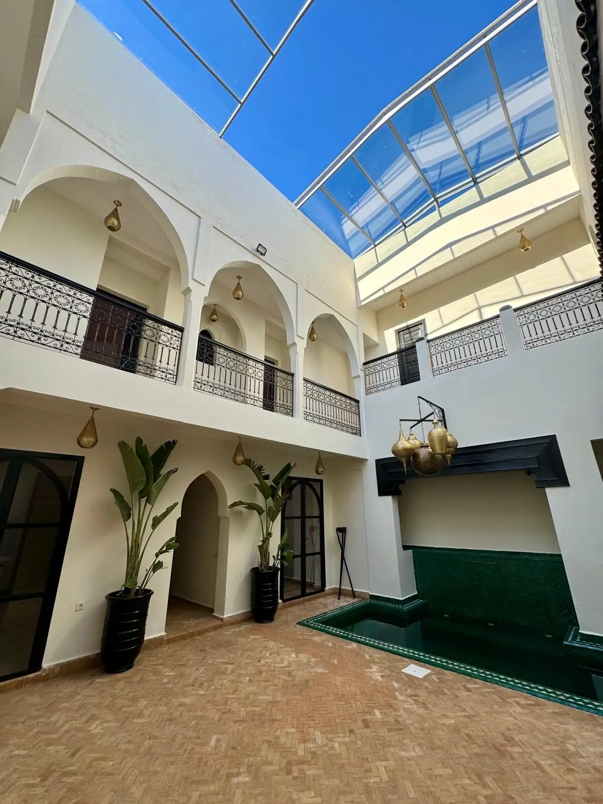 Patio sous verrière